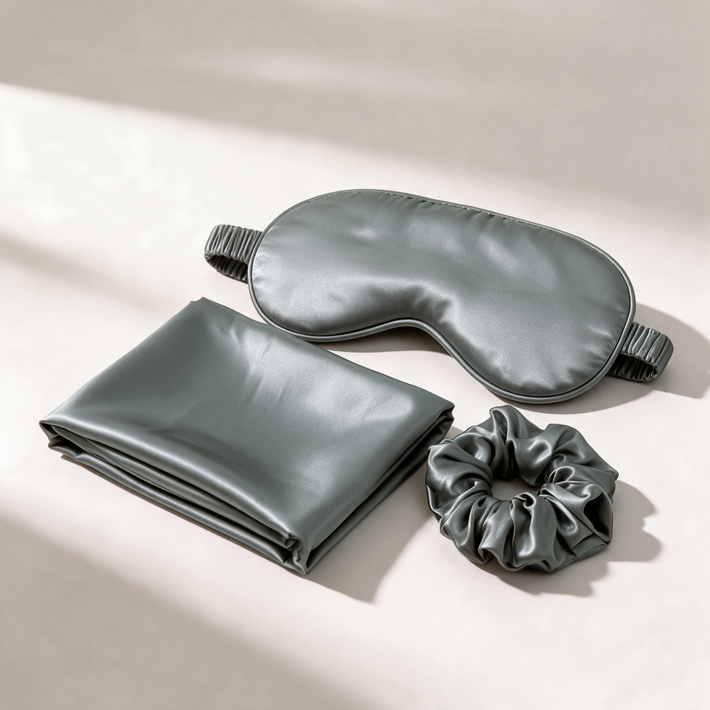 Her Quiet Hour - Satin Sleep Set