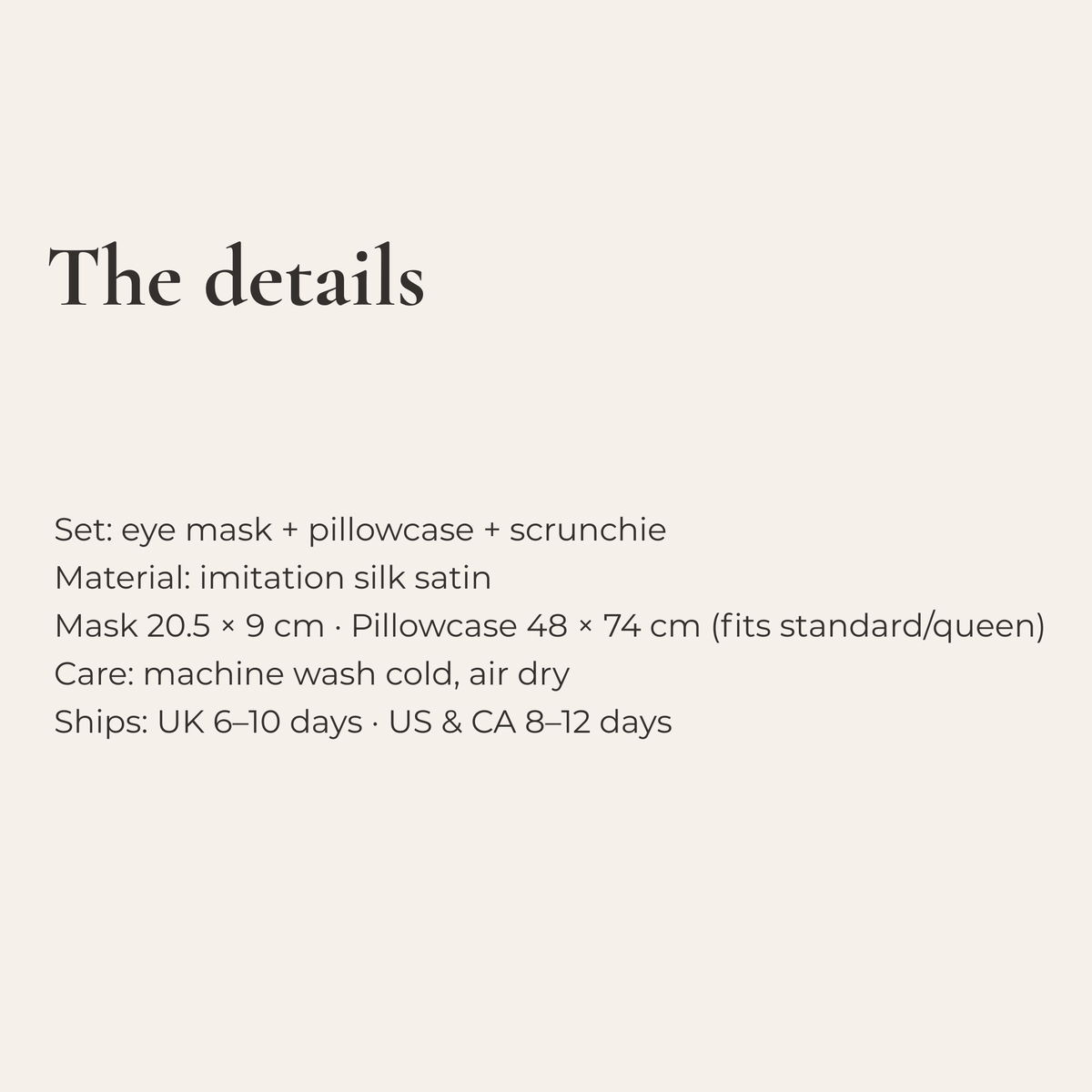 Her Quiet Hour - Satin Sleep Set