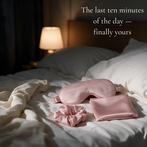 Her Quiet Hour - Satin Sleep Set