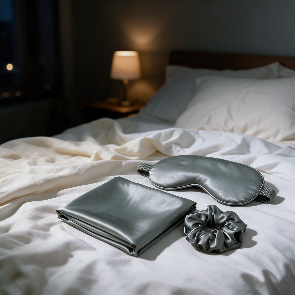 Her Quiet Hour - Satin Sleep Set